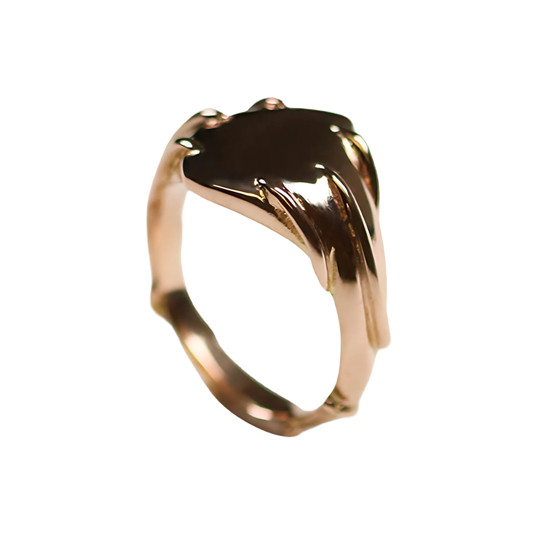 Entwine 18ct Rose Gold Signet Ring