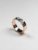 18ct rose gold diamond ring - blitz collection