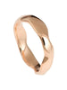 Carved 18ct Rose Gold 4mm Ring