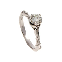 18ct white gold diamond engagement ring - Entwine collection