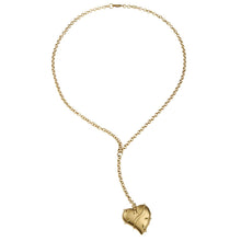 Gold heart locket necklace 