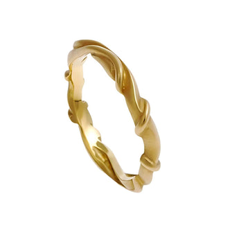 2.5mm Entwine 18ct gold wedding band 