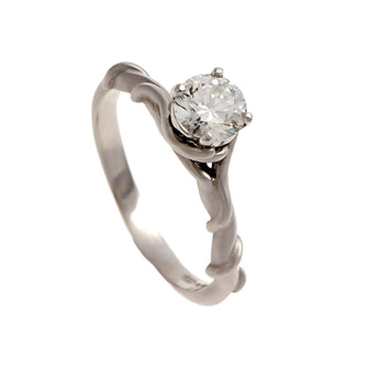 Entwine platinum engagement ring - .75pt diamond