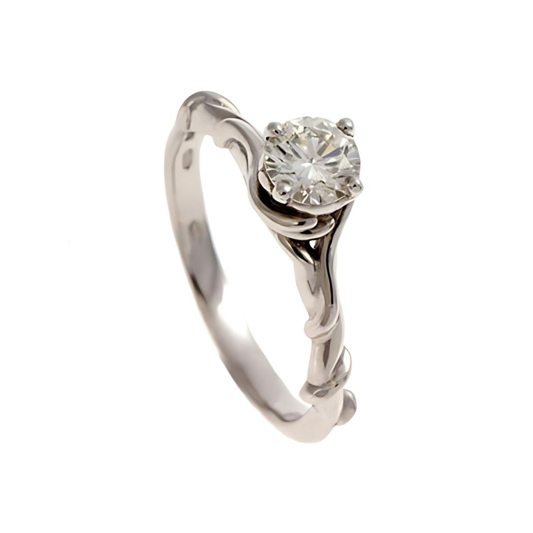 Entwine collection platinum diamond engagement ring