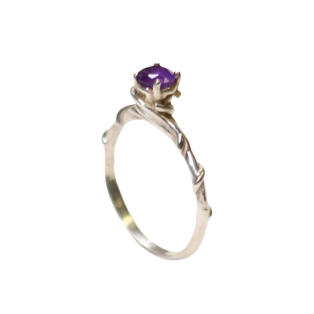 Entwine Silver Gemstone Ring