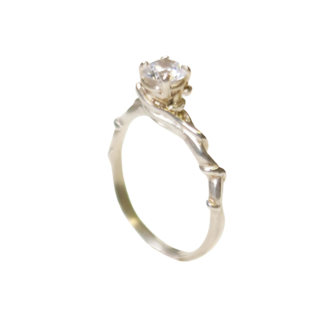 Entwine Silver Gemstone Ring