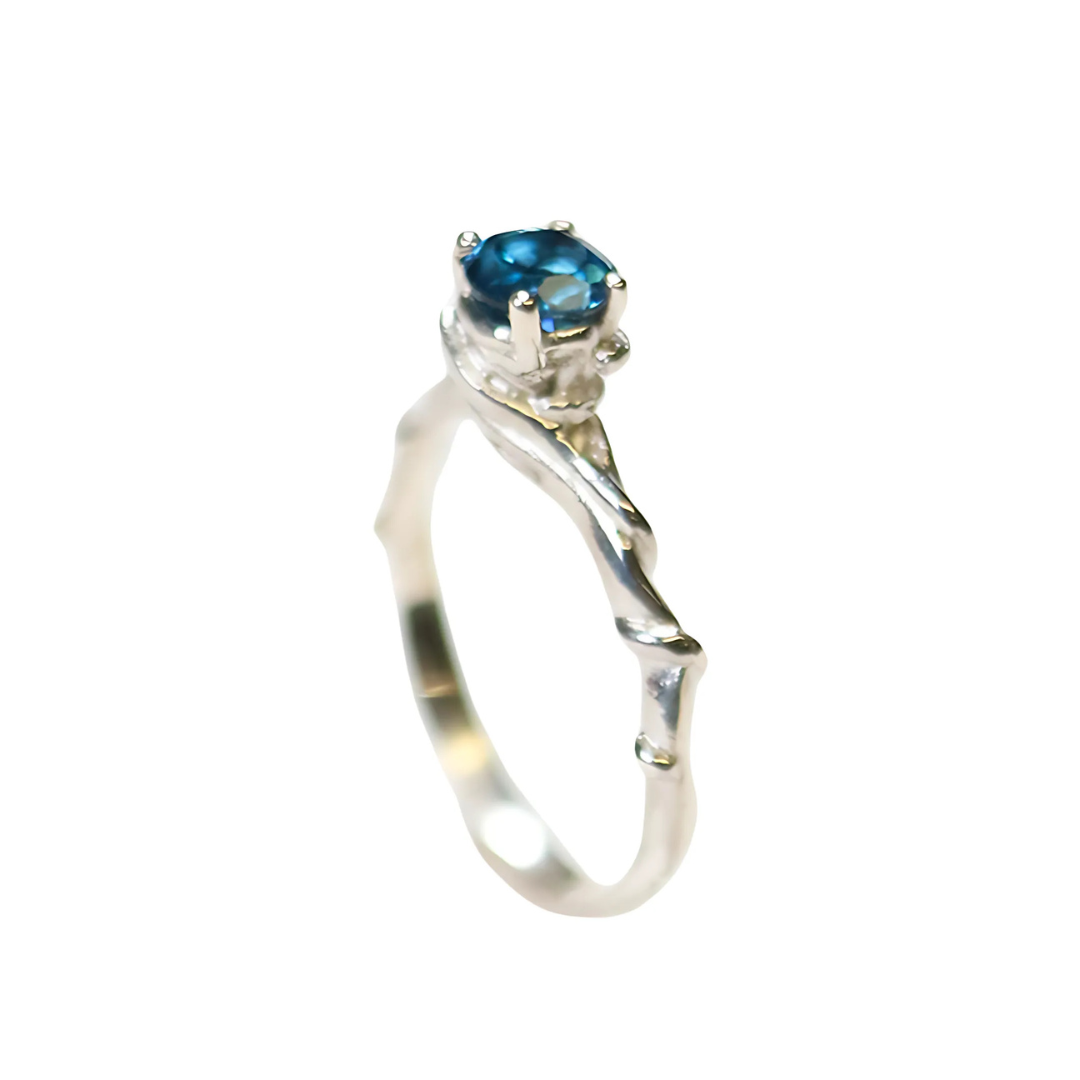 Entwine Silver Gemstone Ring