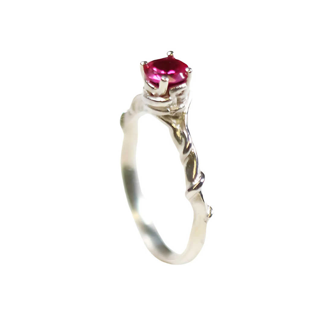 Entwine Silver Gemstone Ring