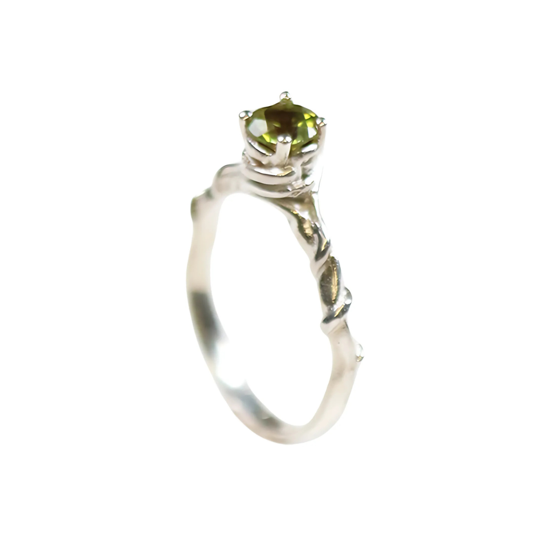 Entwine Silver Gemstone Ring