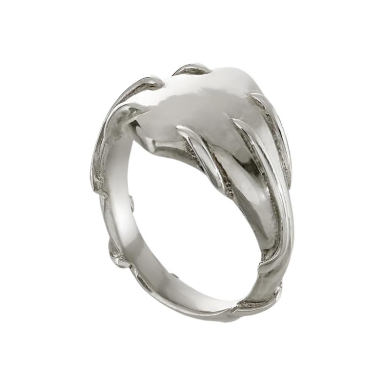 Entwine Silver Signet Ring