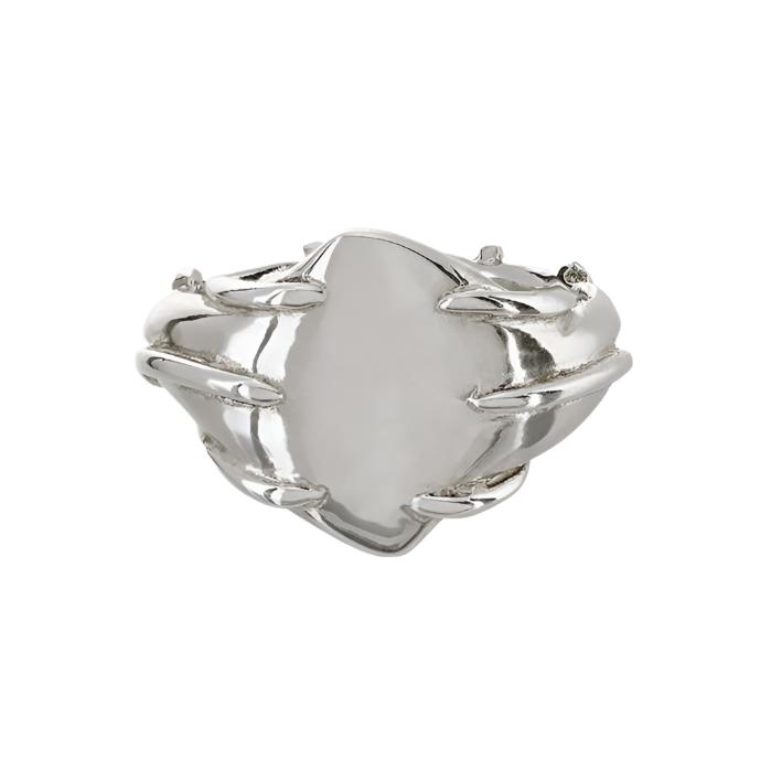 Entwine Silver Signet Ring