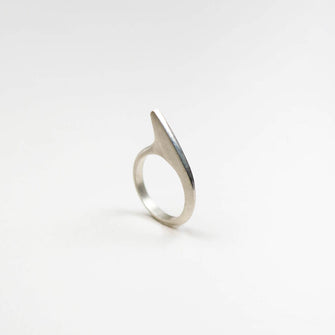 Finn Silver Single Short Parallel Ring