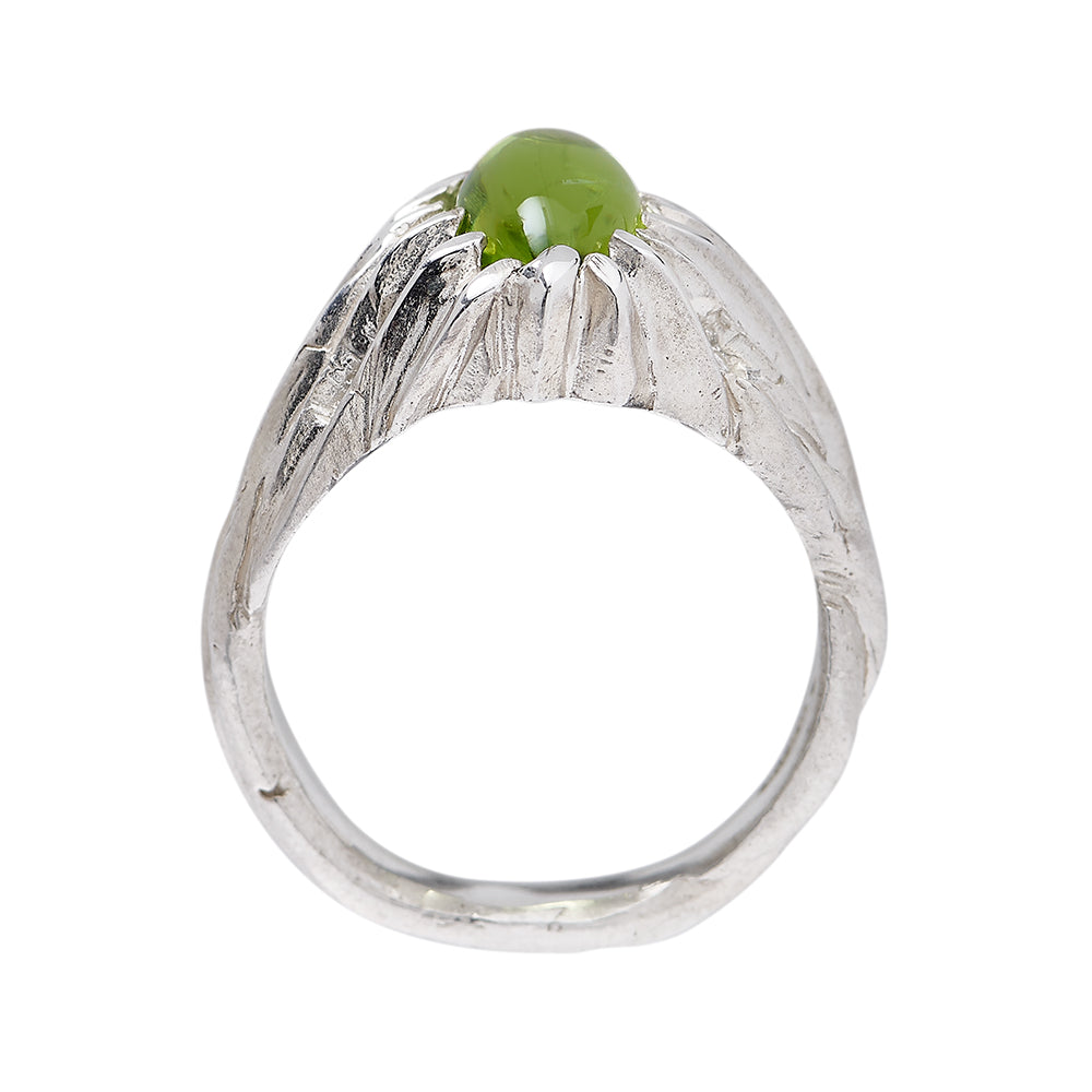 Forest Silver Marquise Gemstome Ring