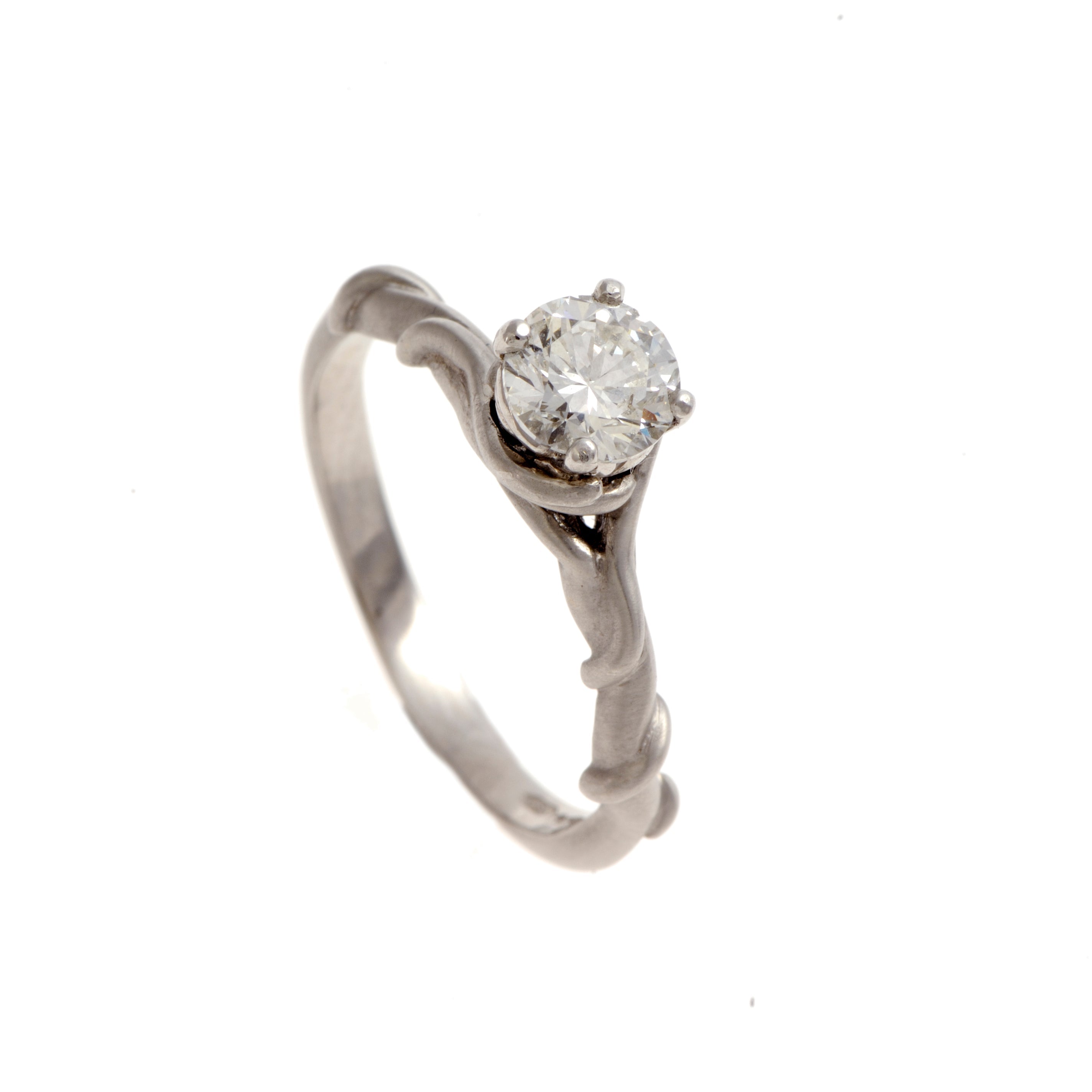 Entwine 18ct White Gold Ring With .50pt Diamond