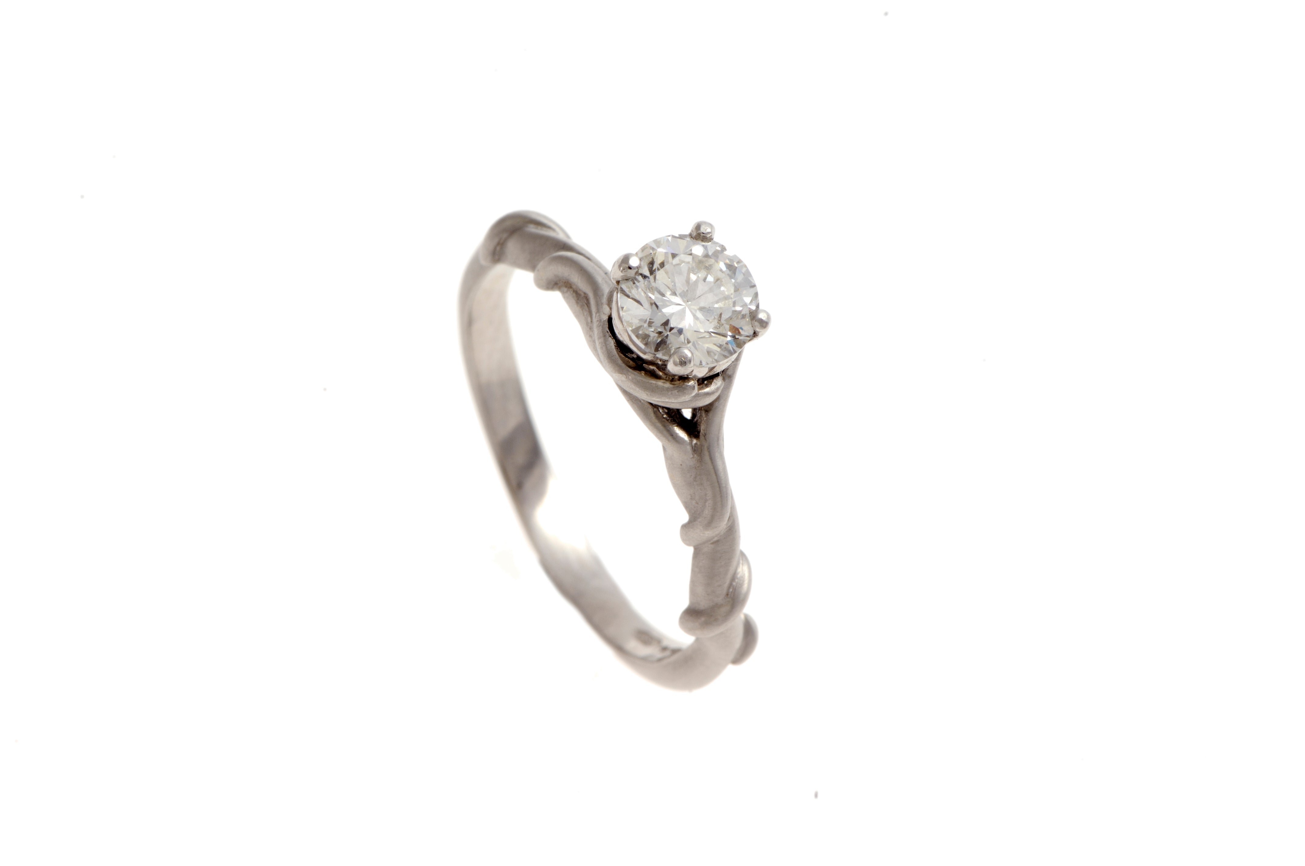 Entwine 18ct White Gold Ring With .50pt Diamond