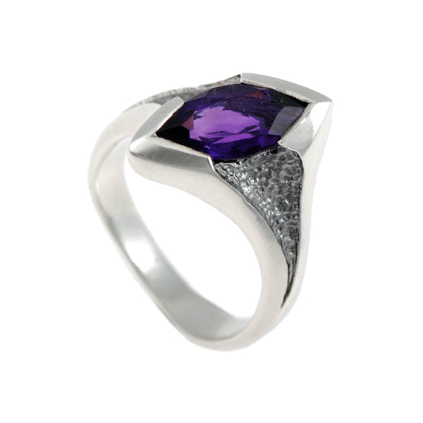 Libertine Silver Semi Precious Marquise Ring