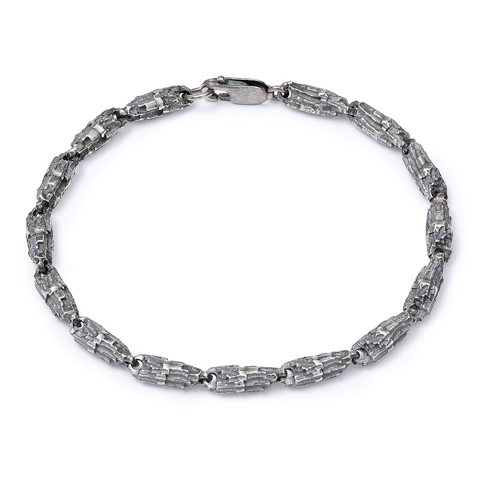 Luna Silver Small Link Bracelet