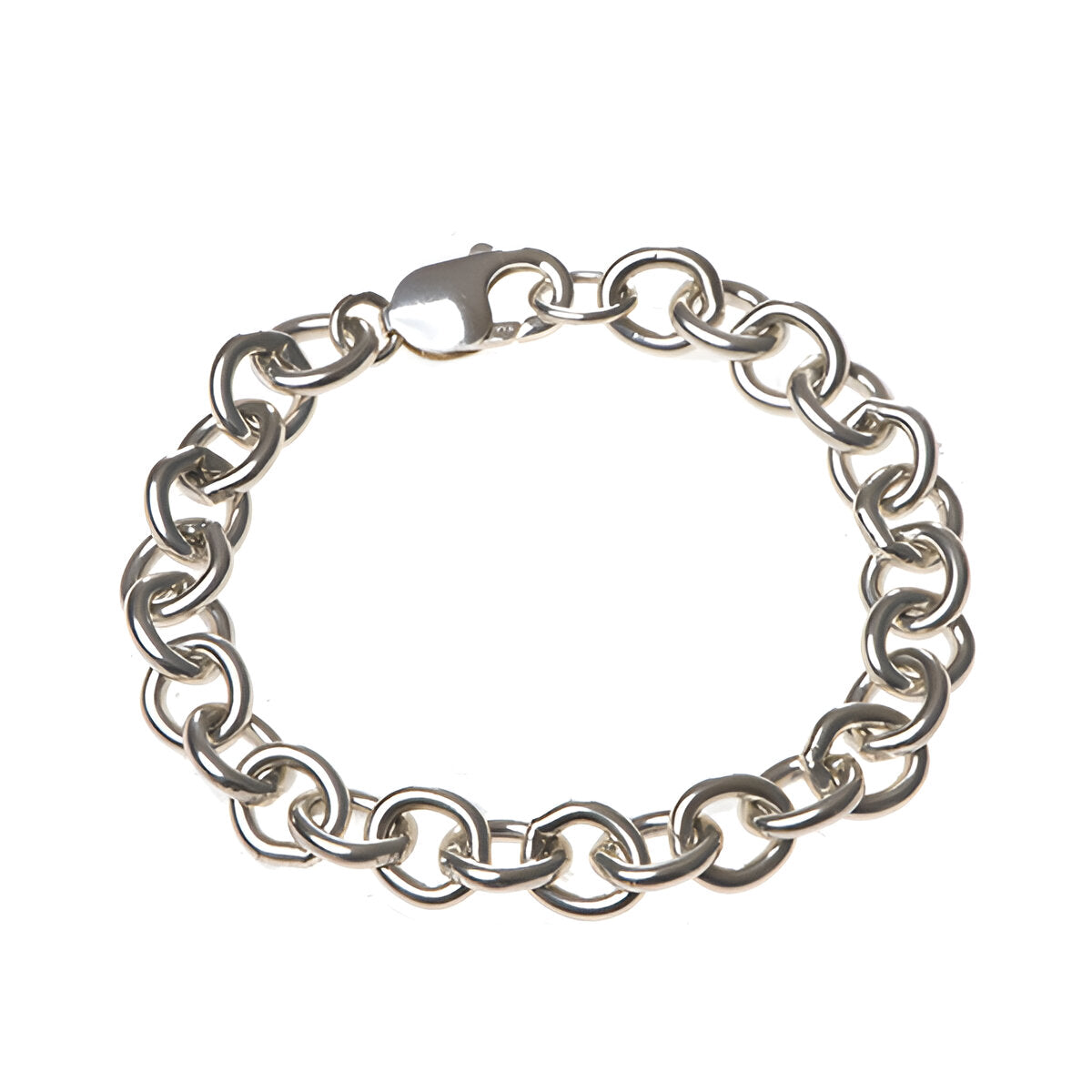 Heavy silver bracelet chain