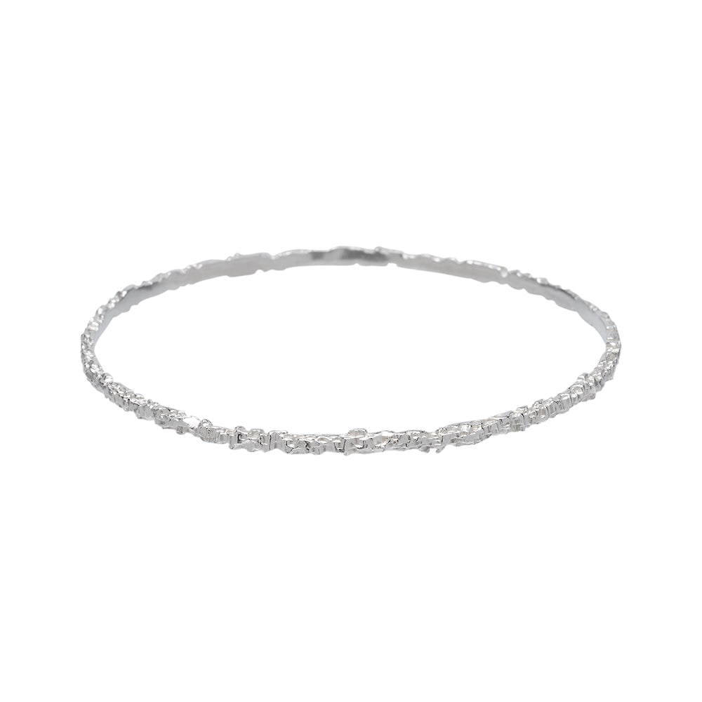 Luna Silver Bangle