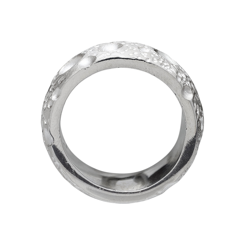 Moon Silver 12mm Ring