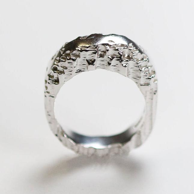 Luna Silver Tapered Ring