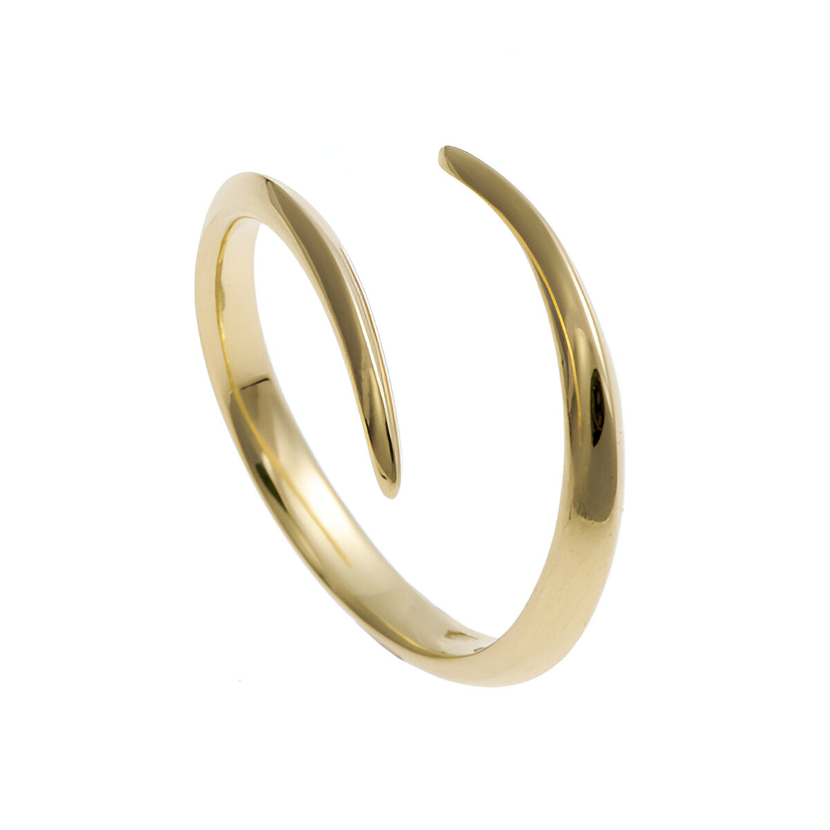 Handmade in a choice of 18ct white, yellow or rose gold, this ring measures 3.5mm at its widest point and tapers to 3mm.