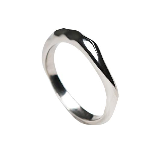 Triffid Wedding Band in Platinum