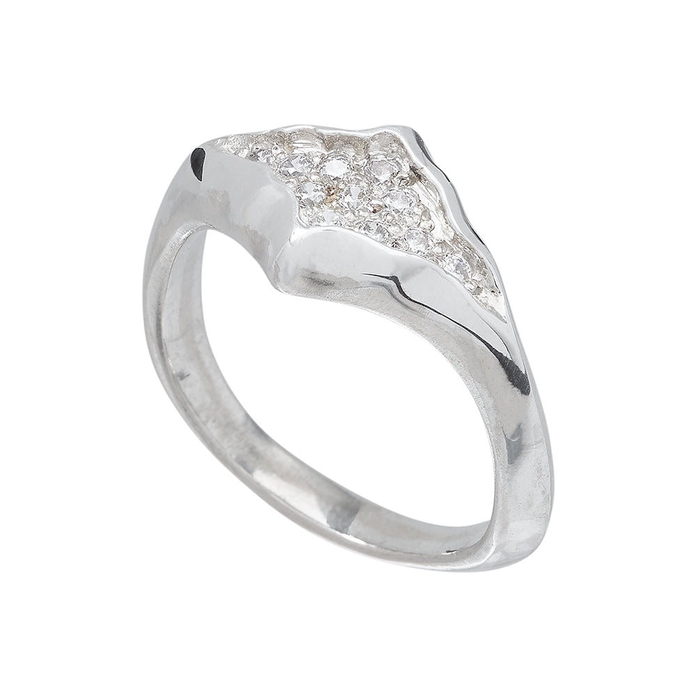 Triffid Silver Marquise Cubic Zirconia Ring