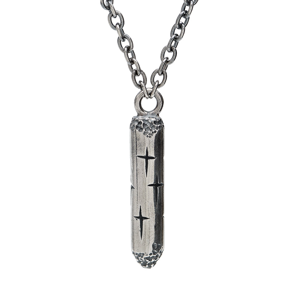 Trinity Small Silver Cylinder Necklace