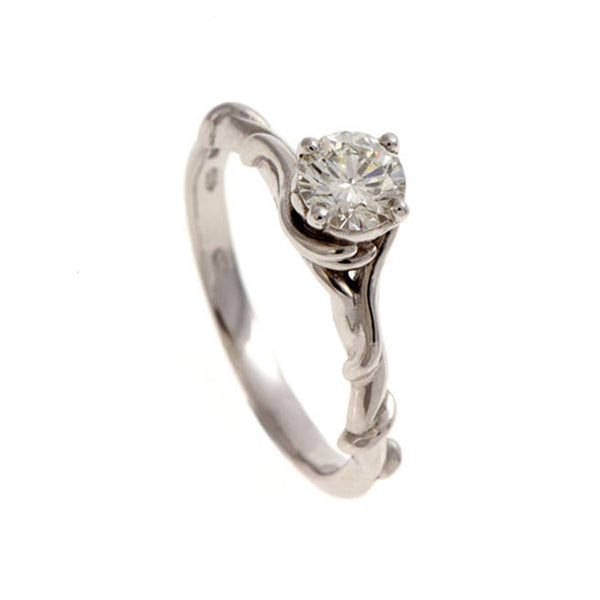 Platinum Diamond Solitaire from Jeremy's Entwine collection