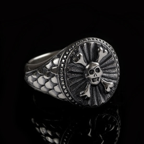 Skull and crossbones on sale ring